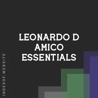 Leonardo D Amico Essentials | Indexof