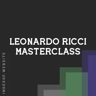 Leonardo Ricci Masterclass | Indexof