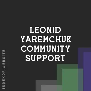 Leonid Yaremchuk Community Support | Indexof