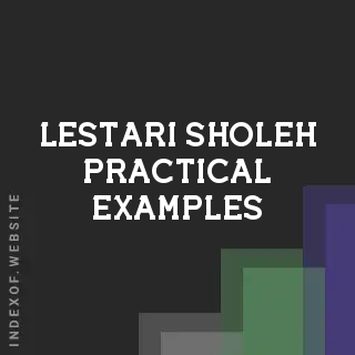 Lestari Sholeh Practical Examples | Indexof