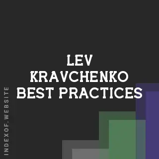 Lev Kravchenko Best Practices | Indexof