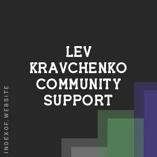 Lev Kravchenko Community Support | Indexof