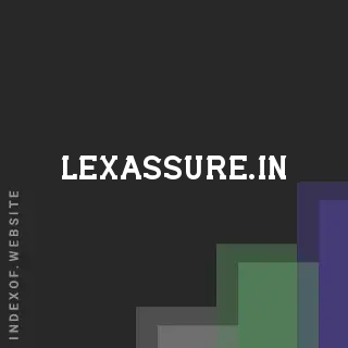 lexassure.in by Dik Tsoi site -  Indexof