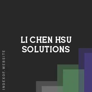 Li-chen Hsu Solutions | Indexof