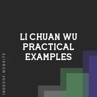 Li-chuan Wu Practical Examples | Indexof