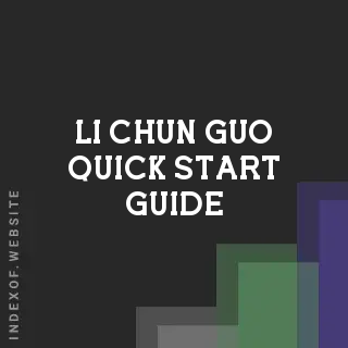 Li-chun Guo Quick Start Guide | Indexof