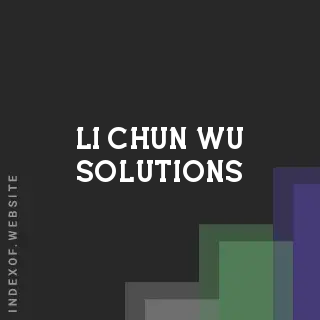 Li-chun Wu Solutions | Indexof