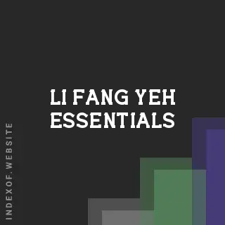 Li-fang Yeh Essentials | Indexof