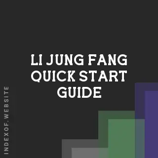 Li-jung Fang Quick Start Guide | Indexof
