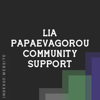 Lia Papaevagorou Community Support | Indexof