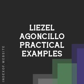 Liezel Agoncillo Practical Examples | Indexof