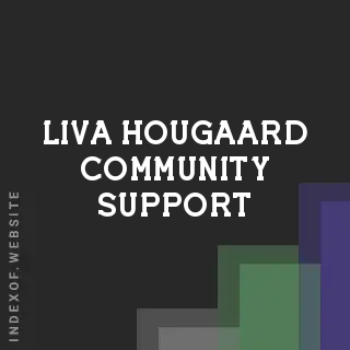 Liva Hougaard Community Support | Indexof