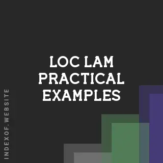 Loc Lam Practical Examples | Indexof