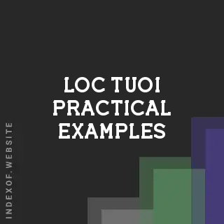 Loc Tuoi Practical Examples | Indexof