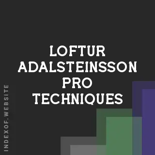 Loftur Adalsteinsson Pro Techniques | Indexof