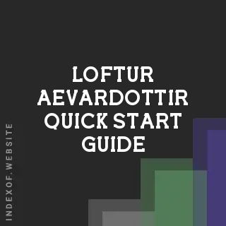 Loftur Aevardottir Quick Start Guide | Indexof