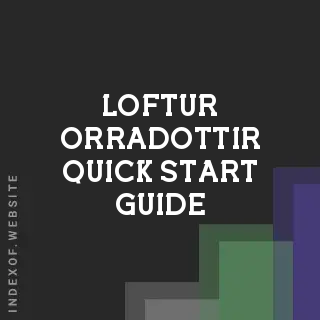 Loftur Orradottir Quick Start Guide | Indexof