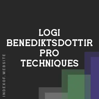 Logi Benediktsdottir Pro Techniques | Indexof