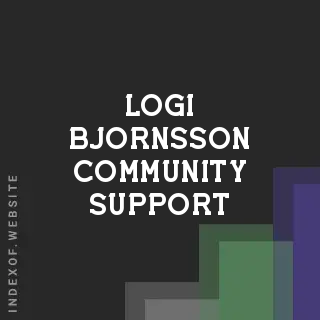 Logi Bjornsson Community Support | Indexof