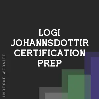 Logi Johannsdottir Certification Prep | Indexof