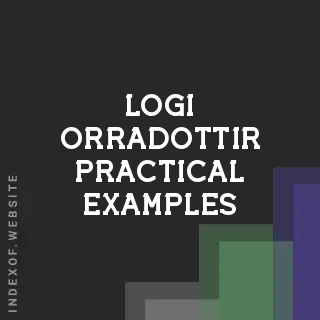 Logi Orradottir Practical Examples | Indexof