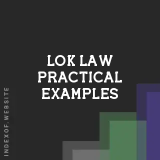 Lok Law Practical Examples | Indexof