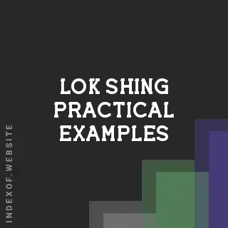 Lok Shing Practical Examples | Indexof