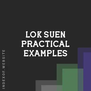 Lok Suen Practical Examples | Indexof