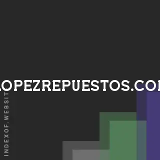 lopezrepuestos.com by Niels Schmidt site -  Indexof