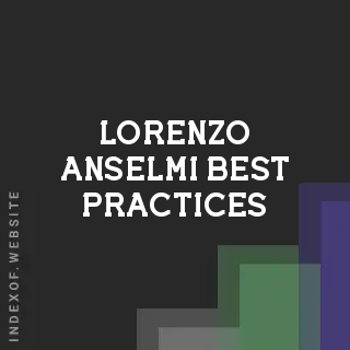 Lorenzo Anselmi Best Practices | Indexof