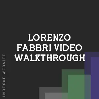 Lorenzo Fabbri Video Walkthrough | Indexof