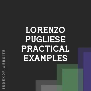 Lorenzo Pugliese Practical Examples | Indexof