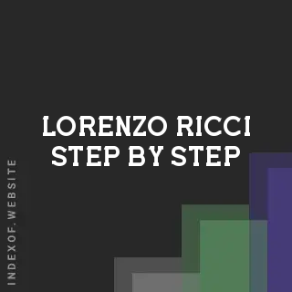 Lorenzo Ricci Step-by-Step | Indexof