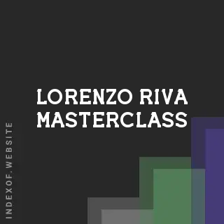 Lorenzo Riva Masterclass | Indexof