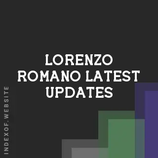 Lorenzo Romano Latest Updates | Indexof