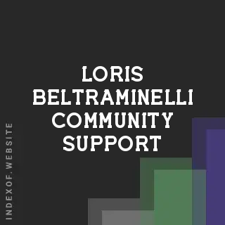 Loris Beltraminelli Community Support | Indexof