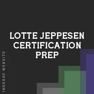 Lotte Jeppesen Certification Prep | Indexof