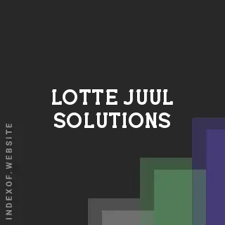 Lotte Juul Solutions | Indexof
