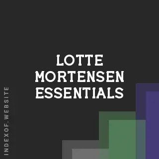 Lotte Mortensen Essentials | Indexof