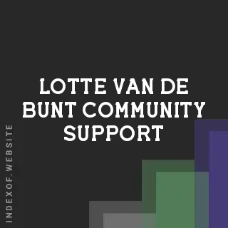 Lotte van de Bunt Community Support | Indexof