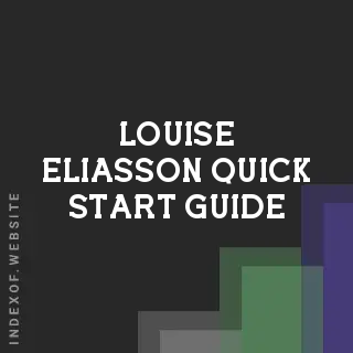Louise Eliasson Quick Start Guide | Indexof