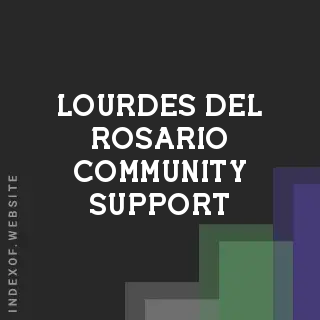 Lourdes Del Rosario Community Support | Indexof