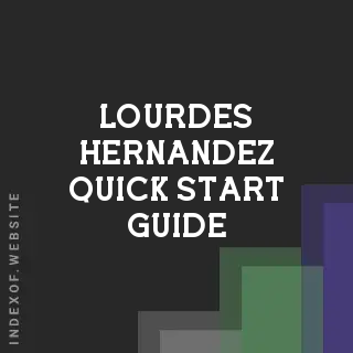 Lourdes Hernandez Quick Start Guide | Indexof