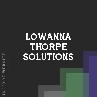 Lowanna Thorpe Solutions | Indexof