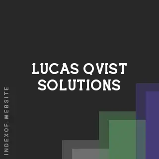 Lucas Qvist Solutions | Indexof
