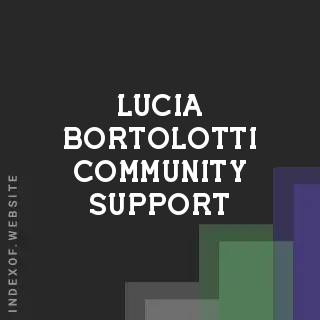 Lucia Bortolotti Community Support | Indexof