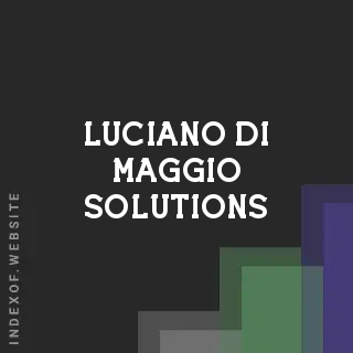 Luciano Di Maggio Solutions | Indexof