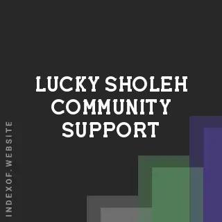 Lucky Sholeh Community Support | Indexof