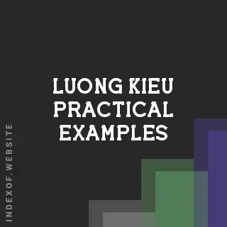 Luong Kieu Practical Examples | Indexof
