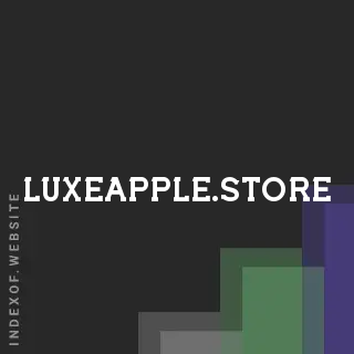 luxeapple.store by Kristin Petursdottir site -  Indexof